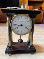 Odo rare Pendule a poser - cle balancier colonne - fonctionnelle - 1950 - h 35cm