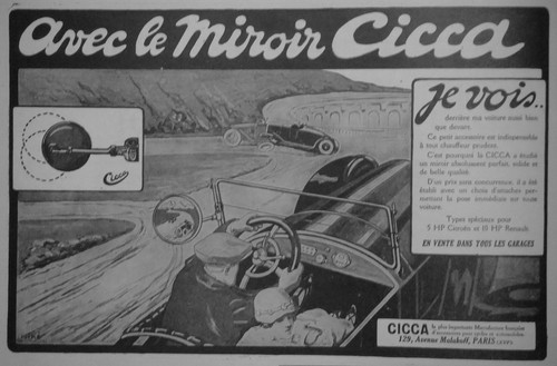 Publicité 1924 avec miroir - avec, le