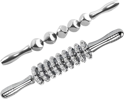 2pcs stainless steel massage - stainless,