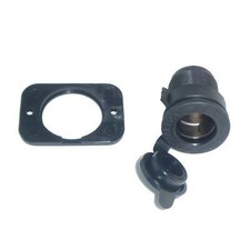 Prise allume-cigare femelle 12V + plaque d’écrou de moto Couvercle intégré