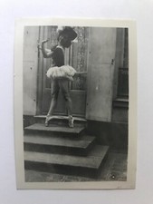 Snapshot Photo originale vintage danse classique pointe amusant  - SB578