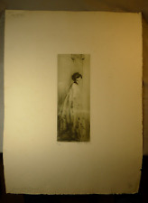 Adrien Etienne Drian, Eau-forte originale, "Femme à la Colonne" !!