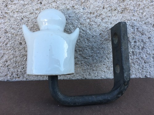 Ancien isolateur porcelaine - isolateur,