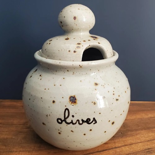 Grand pot olives grès - grand,