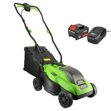 Tondeuse à gazon sans fil batterie 18V - Largeur 33cm - Hauteur coupe 25-65mm - 