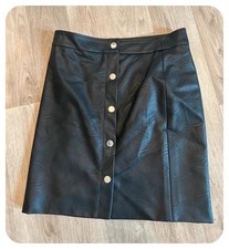 Morgan Jupe Cuir , Boutonné
