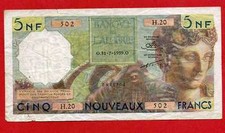 ( Ref: H.20) 5 NOUVEAUX FRANCS