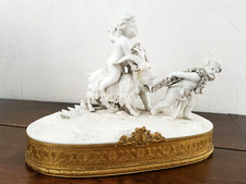 Sculpture - Groupe en Biscuit - Marque aux 2 épées - XIXème