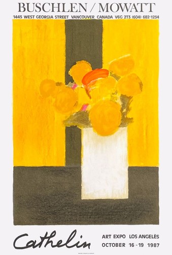 Bernard cathelin affiche litho - cathelin,
