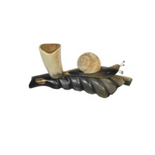 PORTE PIQUES A ESCARGOTS CORNE