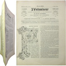 L'Enlumineur n°2 1890 Alphonse Labitte art enluminure miniature calligraphie