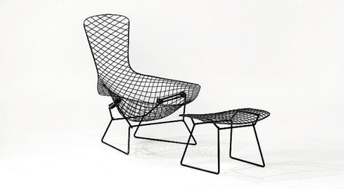 Fauteuil ottoman bird - fauteuil, "
