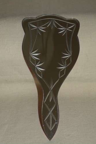 Ancien miroir main biseauté - ancien, a