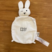 Doudou Plat Lapin Blanc Cosy Little Big Change