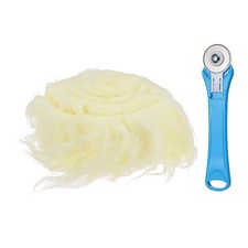 Fausse fourrure jaune crème