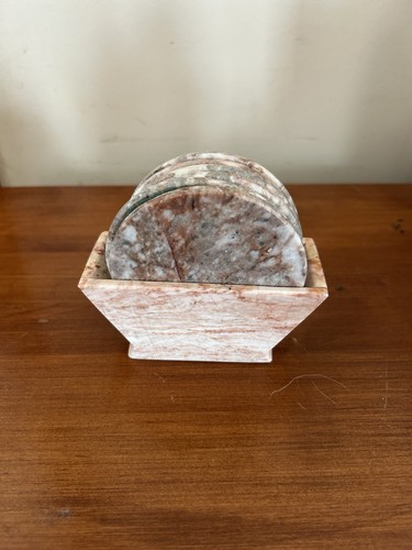 Marble coaster set - marble,