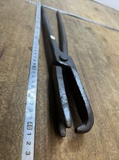 n° 22 OLD TOOL OUTIL ANCIEN, PINCE FORGÉE DE FORGERON XIXe FER FORGE