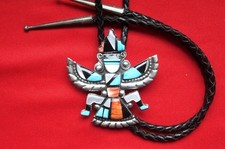 Bolo Tie Navajo Vintage signé