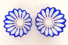 Paire de bobèches cristal