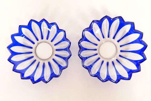 Paire bobèches cristal - bobèches,