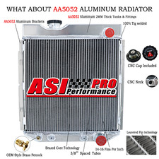 4 Rangées Radiateur Pour Ford