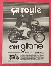 Publicité de presse 1974: MOTO GITANE EASY RIDER 125 cc. GITANE TESTI 1 feuillet