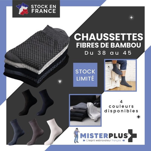 Chaussettes fibre bambou - de,