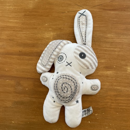 Doudou semi plat lapin blanc