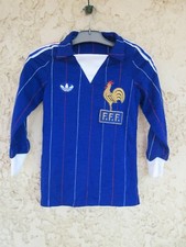 Maillot équipe de FRANCE ADIDAS vintage Mundial ESPANA 82 shirt trikot maglia 