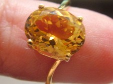 Bague Solitaire or Jaune En