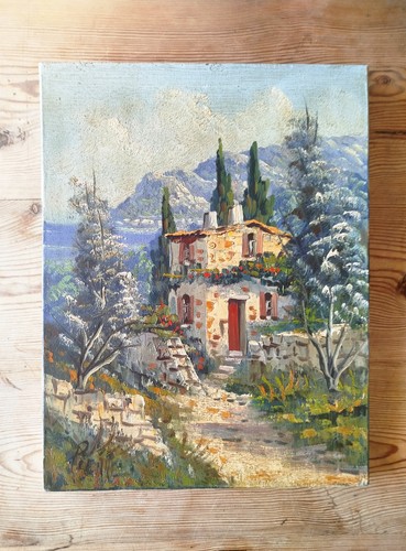 Huile sur toile - , paysage