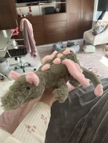 Peluche jellycat dragon vert - peluche,