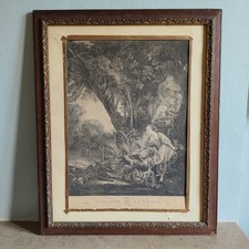 Gravure ancienne au burin "Le