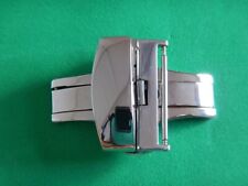 BOUCLE DEPLOYANTE ACIER "PAPILLON" de 24 mm A POUSSOIRS POUR BRACELET 26 mm