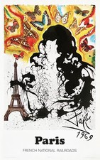 SALVADOR DALI affiche Paris -