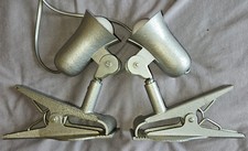 2 lampes italiennes industrielles à pince SEMINARA vintage 50 / 60  Déco design