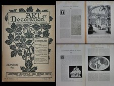 ART ET DECORATION JANVIER 1899 - FERMETTE MARBEUF PARIS, EDME COUTY, MEISSEN