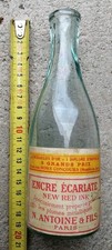 BBL2- Ancienne bouteille D’ENCRE écarlate ANTOINE PARIS 