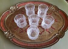 LOT DE 6 PETITS VERRES A DEGUSTATION EN CRISTAL D'ARQUES LONGCHAMP