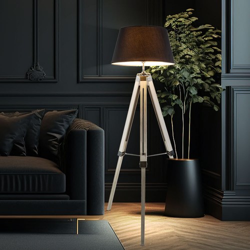 Lampadaire lampe bois - lampadaire,