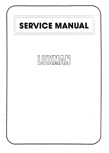 Service schéma pour luxman - service,