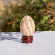 OEUF en Onyx Marbré avec