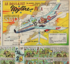 1958 DOCUMENT (ref CG 16) AVION DASSAULT MYSTèRE IV A  par MOREAU