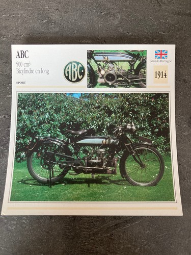 Carte fiche moto collection - fiche,