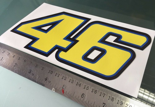 Rossi number sticker - rossi,