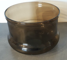 Ancien vasque à cocktail  en verre fumé ou coupe de service à Champagne Année 70