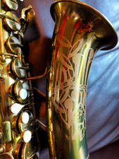 Saxophone conn naked lady - c.g.,