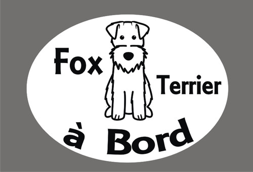Sticker fox terrier à - sticker,