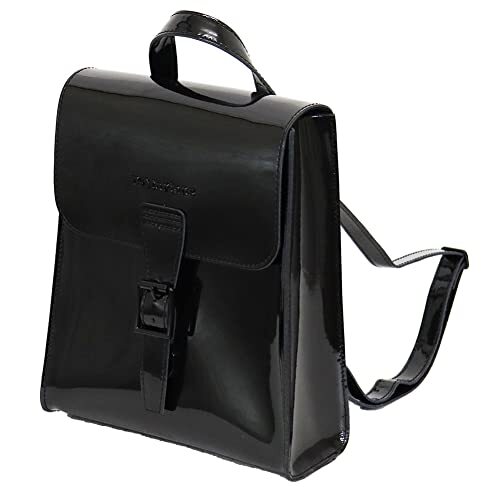Mini sac dos cuir verni - en,