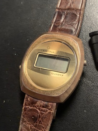 Montre vintage certina - montre, lcd